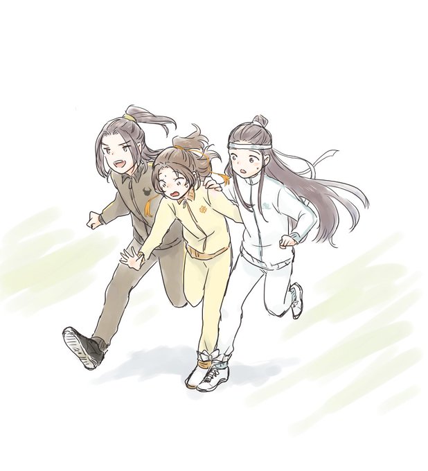 三人四脚三尊 