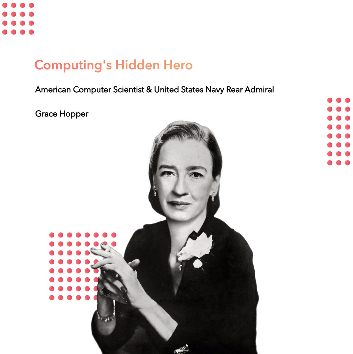 Today we start HealthtechWomen Trailblazers Tuesday when every second Tuesday we will be taking a look back, recognizing one fearless woman who earned their keep as Trailblazers with technology contributions

To honor Grace Hopper, check out  her story on facebook.com/HealthtechWomen