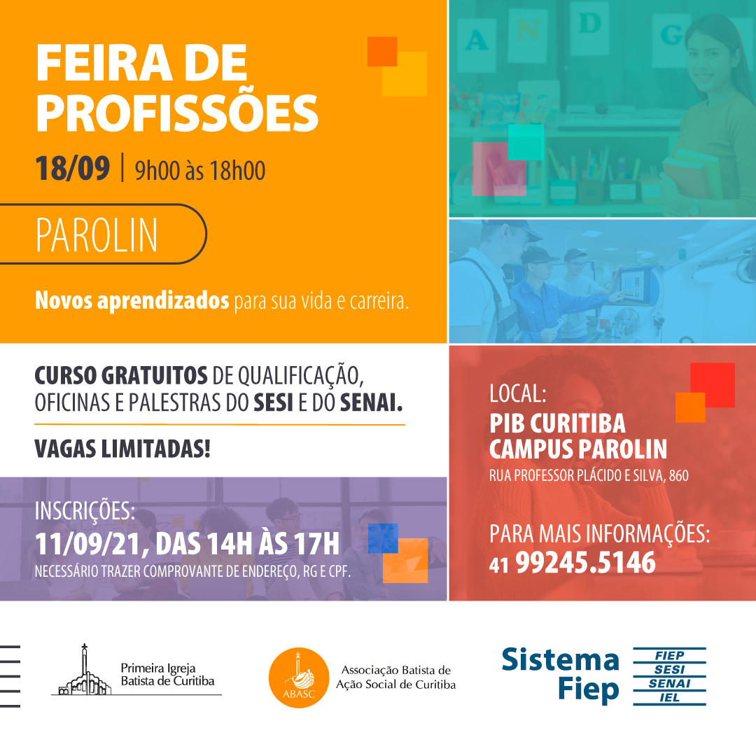 portalods's tweet photo. Feira de Profissões Parolin tem cursos do Sesi e Senai gratuitos - https://t.co/pCiPRR4RsE https://t.co/dwMIc5xwOj