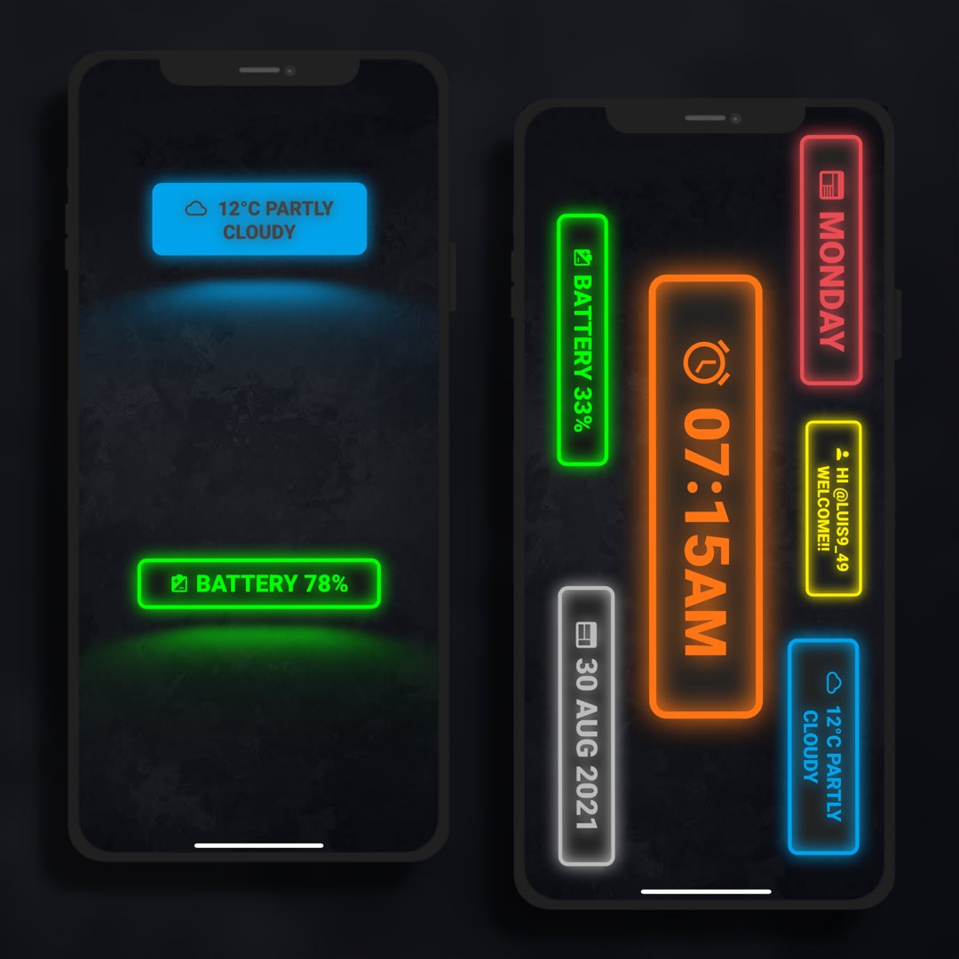 luis9_49's tweet photo. #GeniusNeonPack widgets.
Wallpaper edited by @AMagno68.
#cydia #xenhtml #widgets #iOS #iPhone #ScreenShotX https://t.co/dDrIH7oJdo