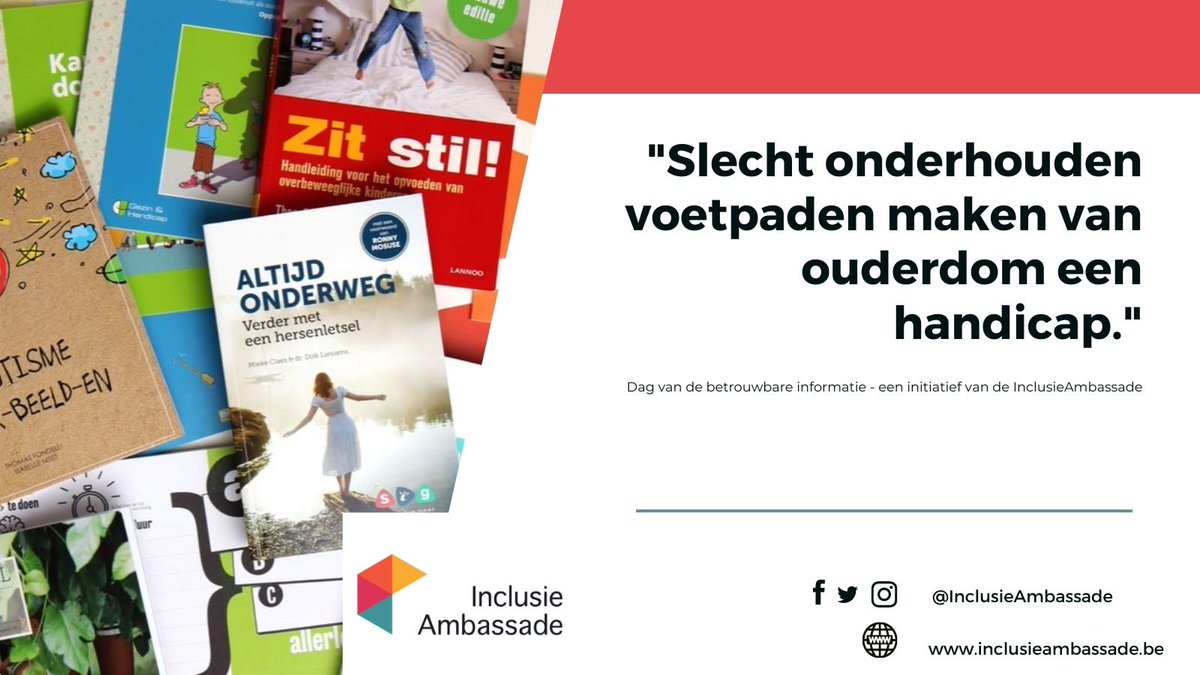 Is deze stelling juist of fout? Wat denk jij? Geef jouw mening over deze stelling (en negen andere) over handicap via deze survey: bit.ly/3lb0p28 
Op 16 oktober, de Dag van de Betrouwbare Informatie, kom je te weten wat de Vlaming denkt over handicap.