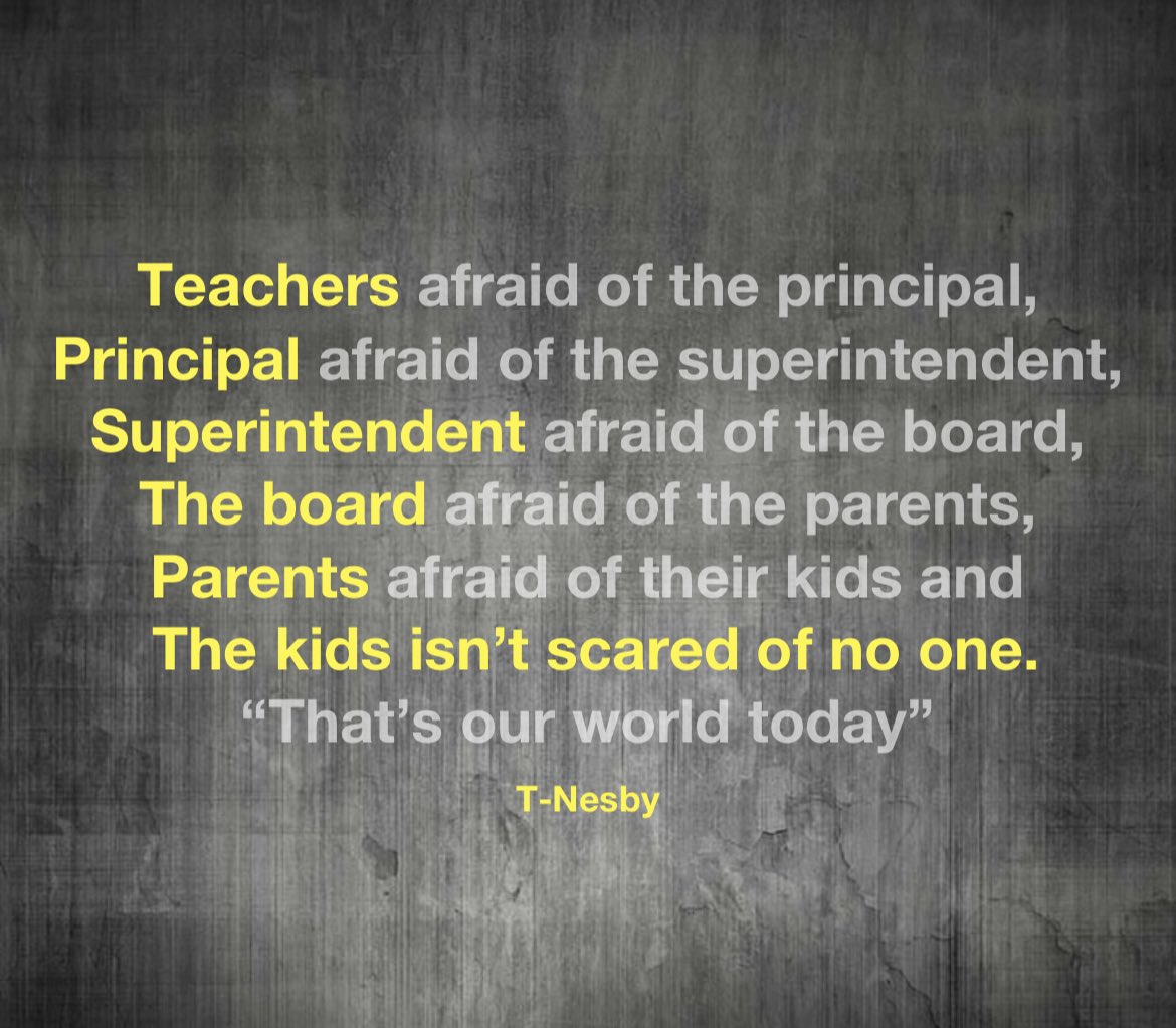 When society make parents afraid to discipline their kids. 
This is what happens- <a href="/valerieinvegas/">Valerie Brown</a> @BeatBerks <a href="/TheRunninRebels/">UNLV Men's Basketball</a> <a href="/DRFrancois1/">DR_Francois</a> <a href="/XULACoachTyrone/">Coach Tyrone Mitchell</a> <a href="/tyronenesby_13/">𝓡 𝓞 𝓝 𝓔 🕊</a> <a href="/AlFutrick/">Dr. Alan Futrick</a> @DrJonesWyoHigh <a href="/StephsRx/">Inspired Apothecary</a> <a href="/kjnchic/">Amy</a> <a href="/jonte_simmons/">Jonte 📸</a> <a href="/jt2510/">Jon Treese</a> <a href="/CoachBD3/">Brian Davis</a> <a href="/BadgleyBruce/">Bruce Badgley</a> <a href="/jake_stoudt/">Jake Stoudt</a>