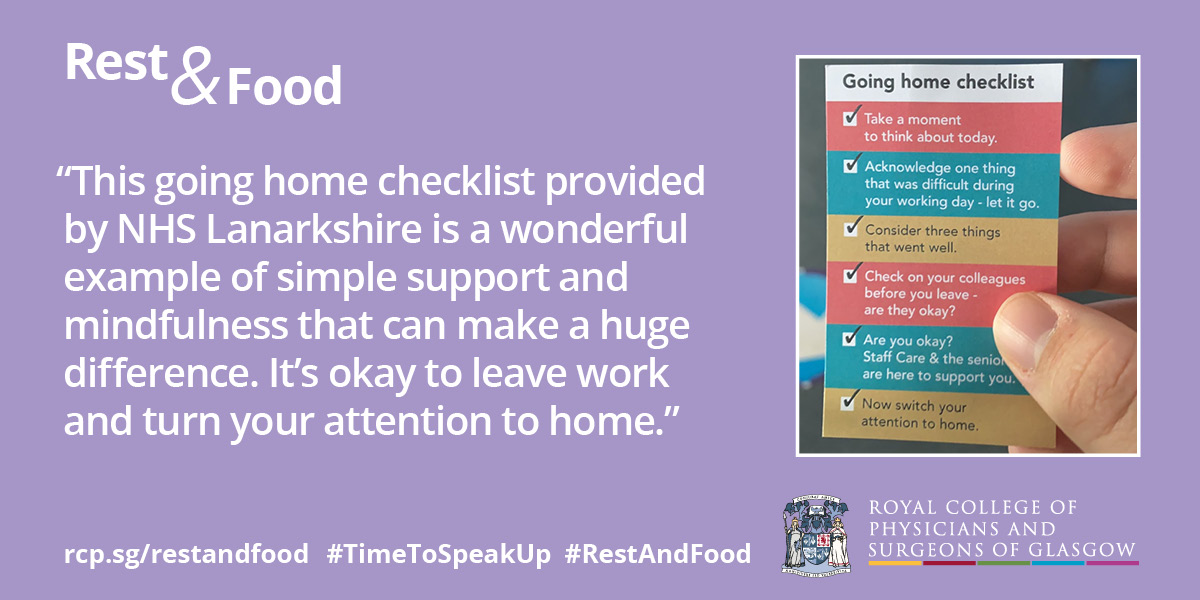 rcpsglasgow's tweet image. We absolutely love this going home checklist from @StaffCareNHSL 💙It is okay to leave work behind at the end of the day.

Who do you know that could use this reminder? Share and tag your friends and colleagues😊

@RCPSGTrainees