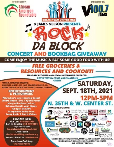 MarkasaTucker's tweet image. Looking forward to supporting this amazing work on the ground this weekend with my sister Farina Brooks.  #AART #RockDaBlock #Community