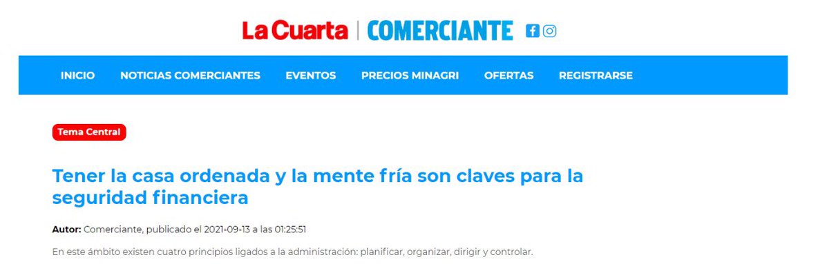 🏠Tener la casa ordenada y la mente fría son claves para la seguridad financiera🪙 Mauricio Burgos, director de Auditoría e Ingeniería en Control de Gestión, plantea que planificar, organizar, dirigir, y algo muchas veces descuidado, controlar son claves  ow.ly/hElr30rTWXY
