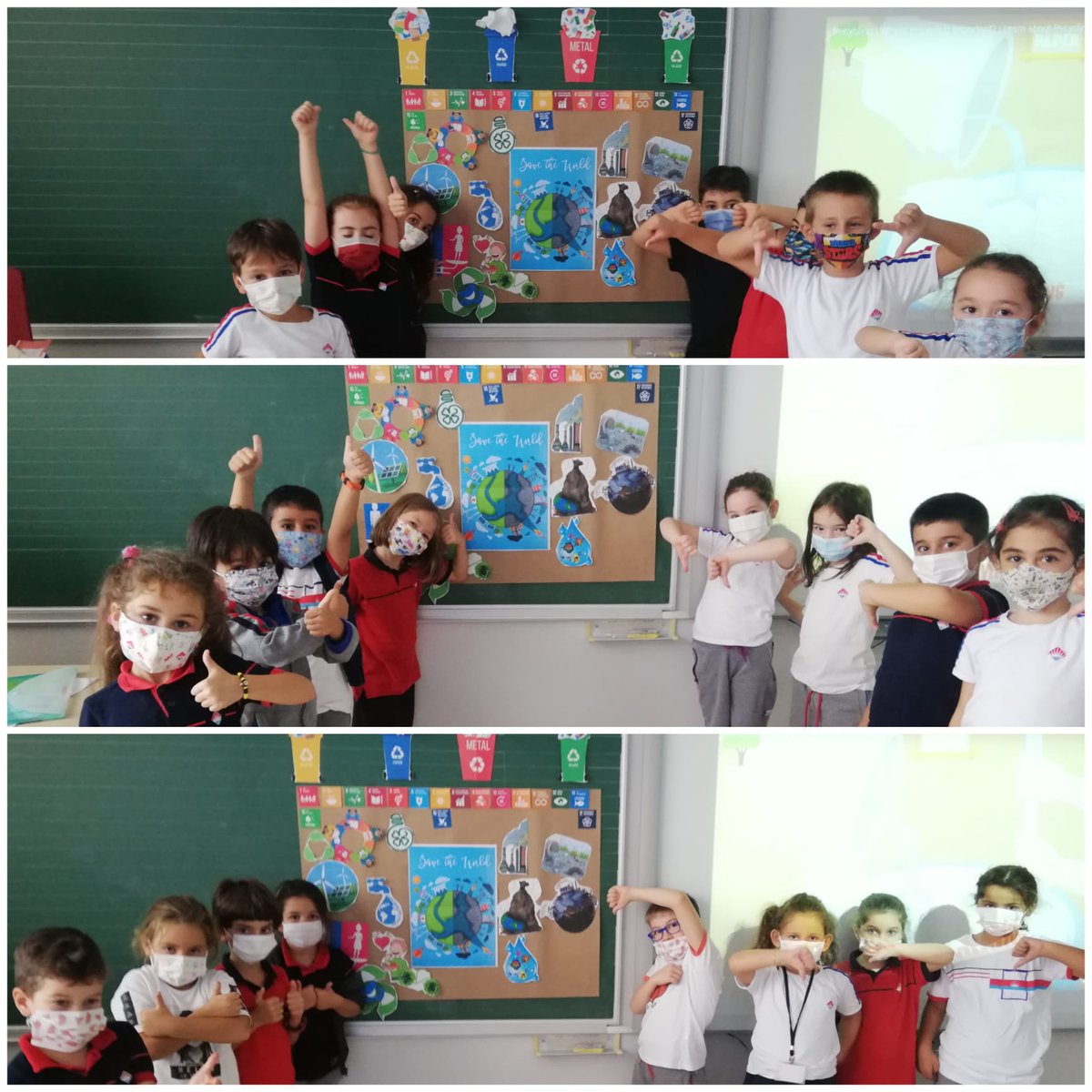 BademliEnglish's tweet photo. Join the green side! 🌍
Our Bilingual 1st graders prepared a poster to show us how to save the future. 🐟🌳💧@bkmatthewbenton @HuruOner @DenizKCoskun @akkay_esra https://t.co/uAmiarf0VX