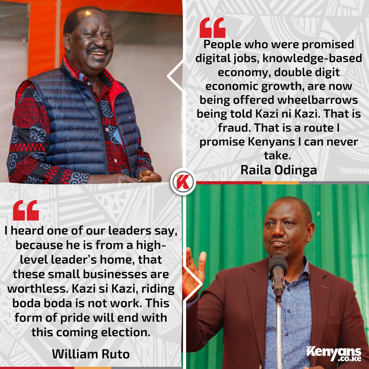 Kenyans's tweet photo. This form of pride will end with this coming election. - DP Ruto. https://t.co/hkRKwgfLYD