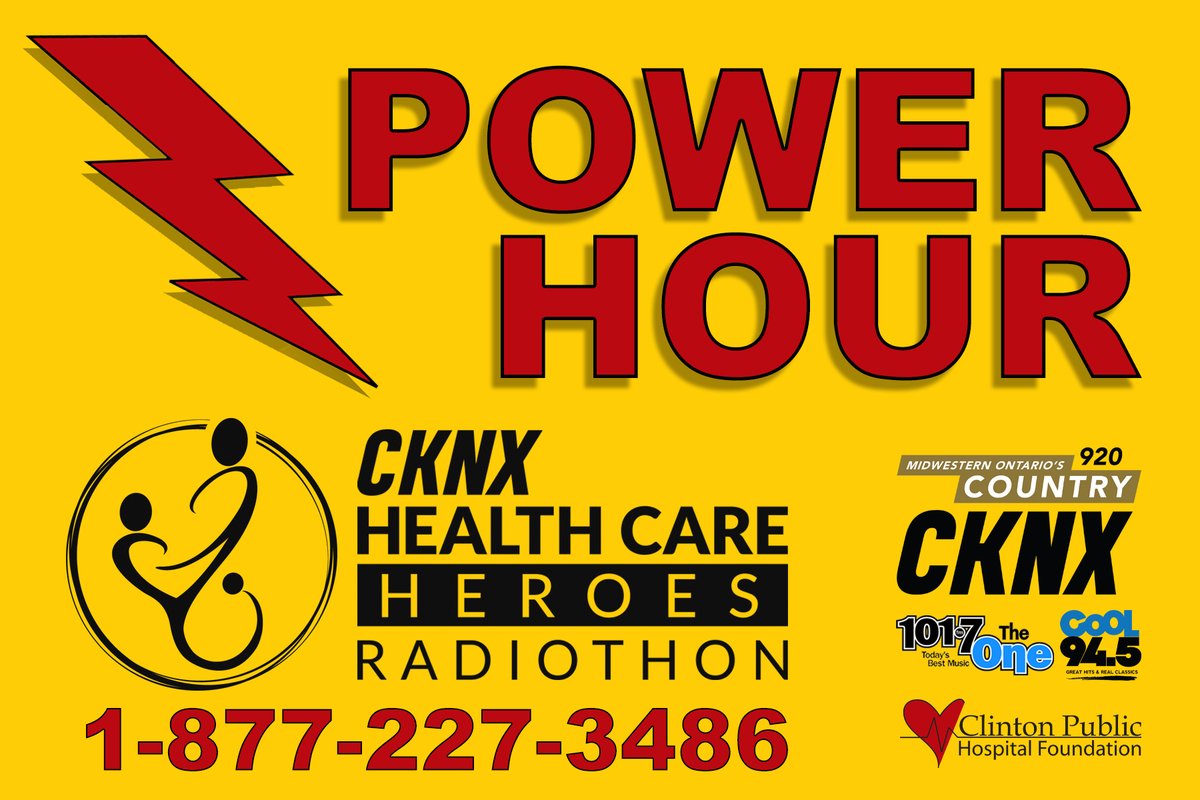 Listen live to <a href="/CKNXRadio/">CKNX</a> AM920 tomorrow (9-4) for your chance to win prizes from local businesses.  Call during a POWER HOUR to be entered to win.  #supportlocalhealthcare #cknxhealthcareheroesradiothon #20thanniversary #cphfoundation