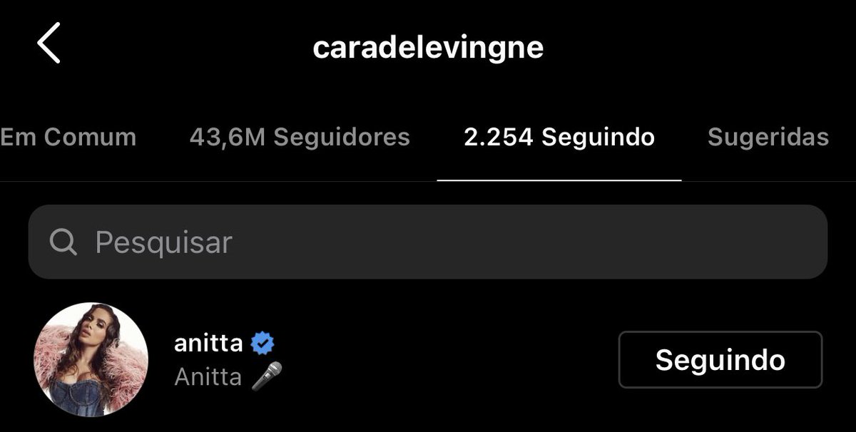 AnittaTodayR's tweet photo. Cara Delevingne começou a seguir @Anitta no instagram. https://t.co/GMYPDij9Gt
