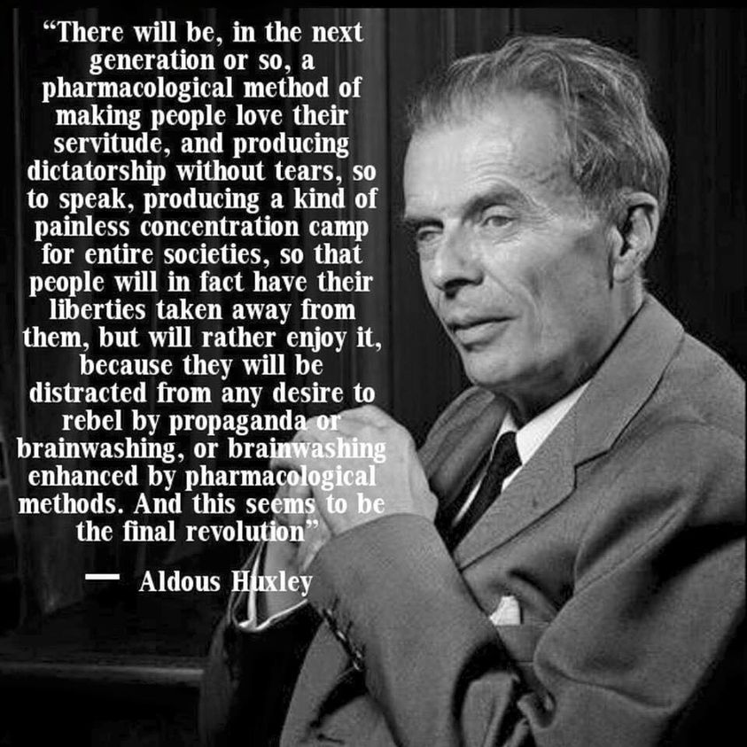 GabrielGibson's tweet photo. #society #aldoushuxley #braveneworld #government #Propaganda #Brainwashing #joostmeerloo #therapeofthemind @roddreher https://t.co/6bo2thGKGf