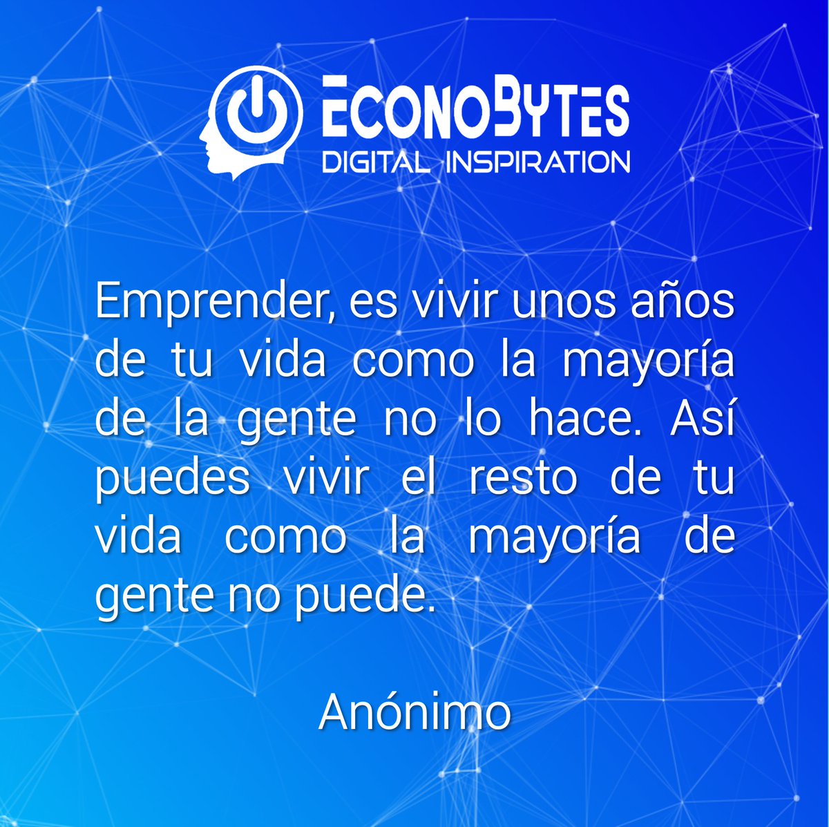 nibaldor1's tweet image. Les recomiendo seguir mi emprendimiento @econo_bytes 🚀 Emprender no es fácil, ni para cualquiera, lo que si puedo compartir, es que vale la pena, con éxitos y fracasos, disfruta la vida!!! #EconoBytes #Startup