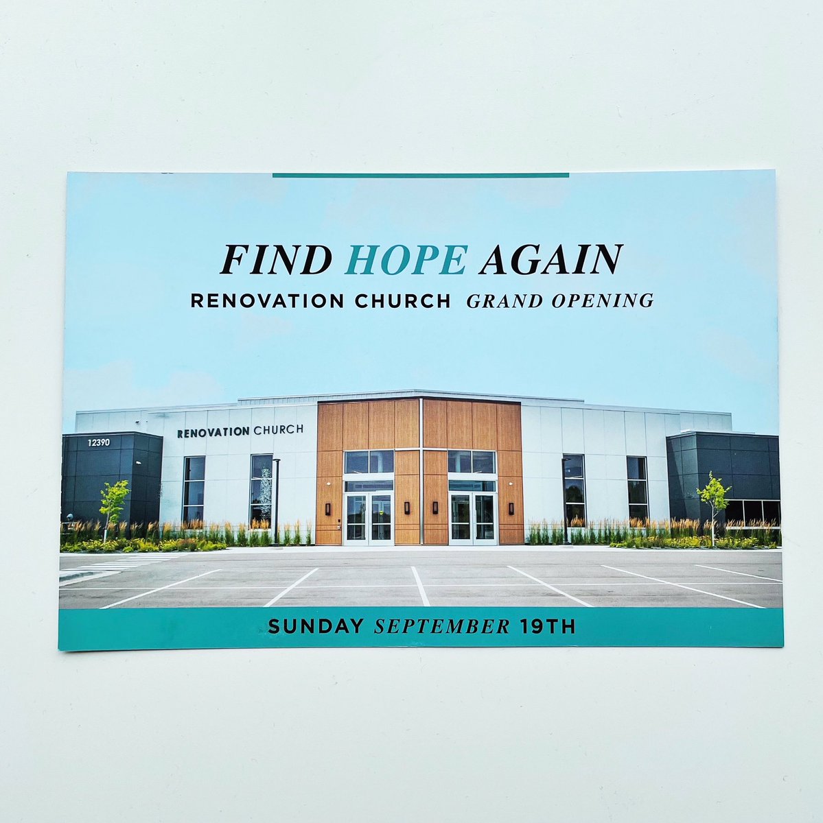 RenovationChrch's tweet photo. Thousands of postcards arrived at homes yesterday and today! Did you get one? Take a picture and put it in the comments!
We can’t wait to see you this Sunday for Grand Opening at 9:00, 10:15 &amp; 11:30am! https://t.co/w9kuBshXUE