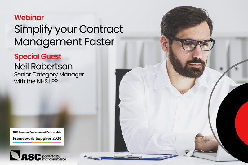 ASCcontracts's tweet image. Last call: Join us on September 16 at 2 PM GMT (9 AM ET) for a discussion about Simplifying your Contract Management – FASTER. Join us and our Special Guest Neil Robertson, Senior Category Manager with the NHS LPP for a session that can&apos;t be missed. bit.ly/2WV0bnX