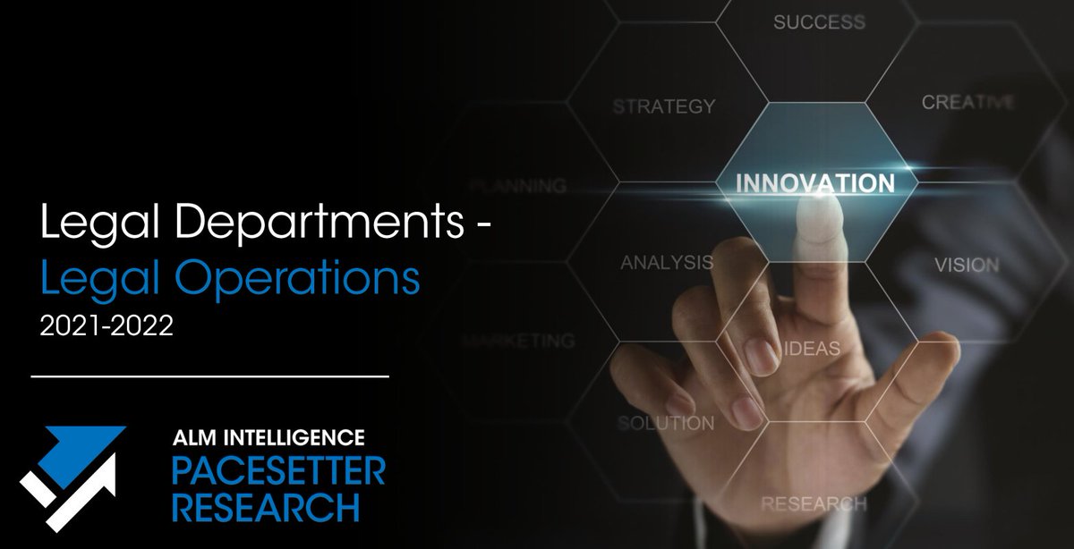 We are thrilled to announce the launch of our most recent report: Legal Departments - Legal Operations 2021-2022. To read more about the release &amp; get highlights from the research go to: alm.com/press_release/…

 #LegalOperations #LegalDepartments #PacescetterResearch