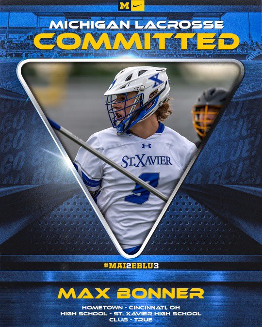 I am honored to announce my commitment to the University of Michigan to further my academic and athletic career. I want to thank my family, friends,  teammates, and coaches for their help and support! Go Blue!〽️ @StXstix