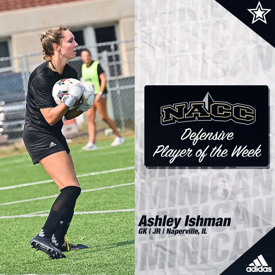 DU_Stars's tweet photo. ⚽️ Ashley Ishman -- @NACC_sports Women's Soccer Defensive Player of the Week // #DOMUnation

1⃣6⃣ Saves
2⃣ Quality Results
1⃣ Shutout https://t.co/coicDPl8fN
