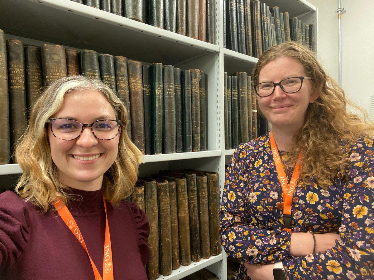 Great to be working together in person today at the #BaringArchive #teamwork #lovearchives