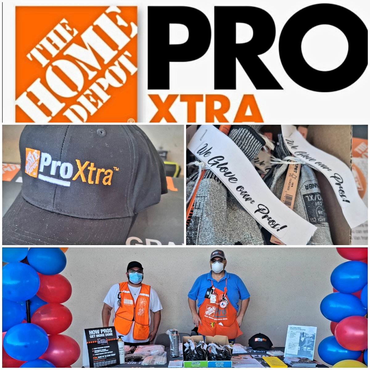 #ProEvent going on now at #THD6564! 🧤We GLOVE our Pros! Get it? 🧤 ProDesk Supervisor @PeteGarpro & ProLoader David signing up Pros and passing out gifts #ProXtra #PoweroftheGulf @bka1220 @LisaCallin @DouglasCurtrig1 @Jennifer_HD6564