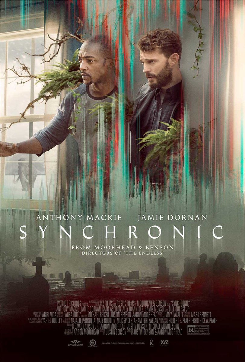 Today's #StreamingSuggestion is @JustinHBenson & @AaronMoorhead’s SYNCHRONIC.

Starring @AnthonyMackie, Jamie Dornan, @duplaselton & Ally Ioannides.

Benson & Moorhead’s filmography is impeccably gripping. Don’t sleep on this one.

Now Playing on @Netflix