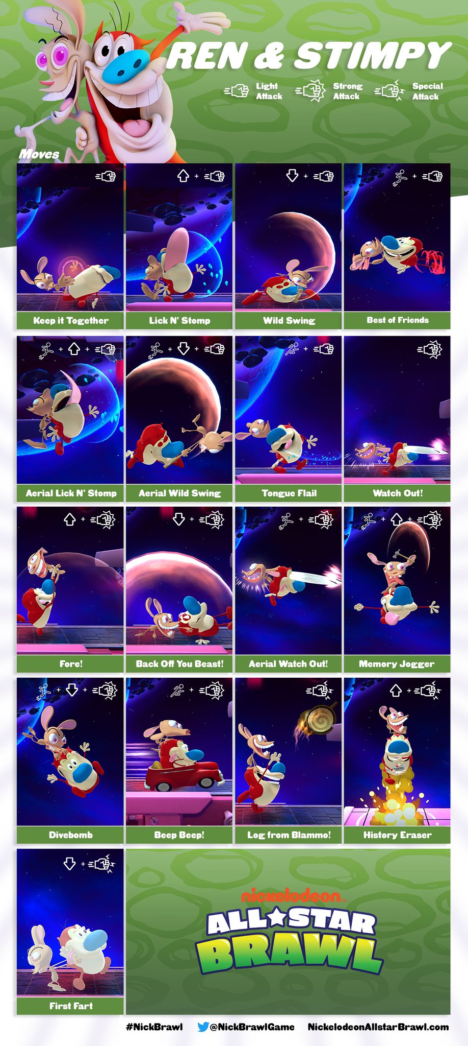 Nickelodeon All-Star Brawl ren y stimpy