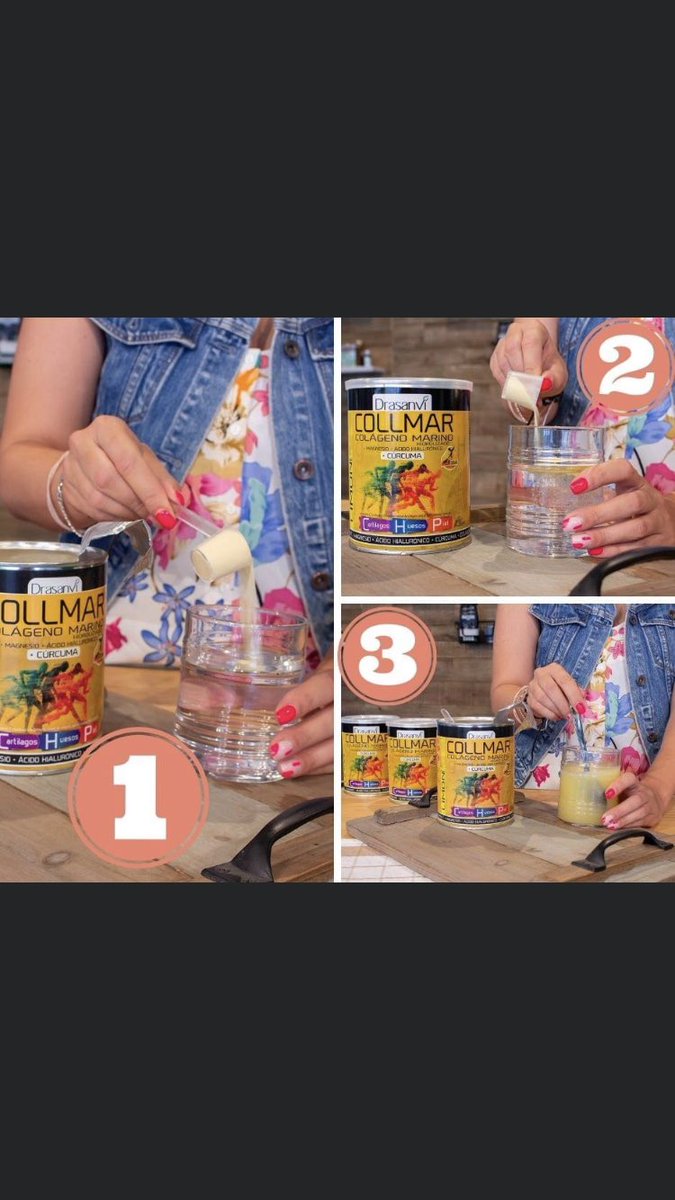 ¿Cómo y cuando se debe tomar #Collmar?

✅Puedes hacerlo en una o dos tomas a lo largo del día, pero, siempre recomendamos en el desayuno.
✅Abre el bote, echa la cantidad total de dos cacitos dosificadores en agua o zumo y remueve.