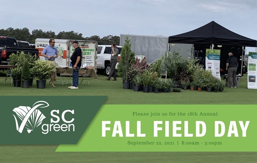 Join the <a href="/SCgreenindustry/">SC Green Industry Association</a> at the 18th Annual Fall Field Day on Sept. 22, 2021, at <a href="/ModernTurfCare/">Modern Turf Care</a>, located at 2895 Edens Road in Dalzell, SC for educational presentations and hands-on courses. Read more at @CRBR bit.ly/39b4HAU
#GoGreen #GreenSC #FallFieldDay