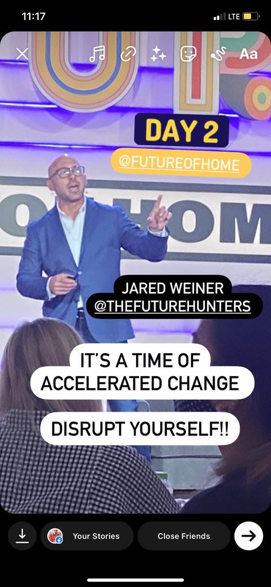“Disrupt YOURSELF!! It’s an era of ACCELERATED CHANGE, what used to take months, takes days.” via <a href="/JaredWeinerNYC/">Jared Weiner</a> DAY 2 #FutureOfHome <a href="/BusinessOfHome/">Business of Home</a>