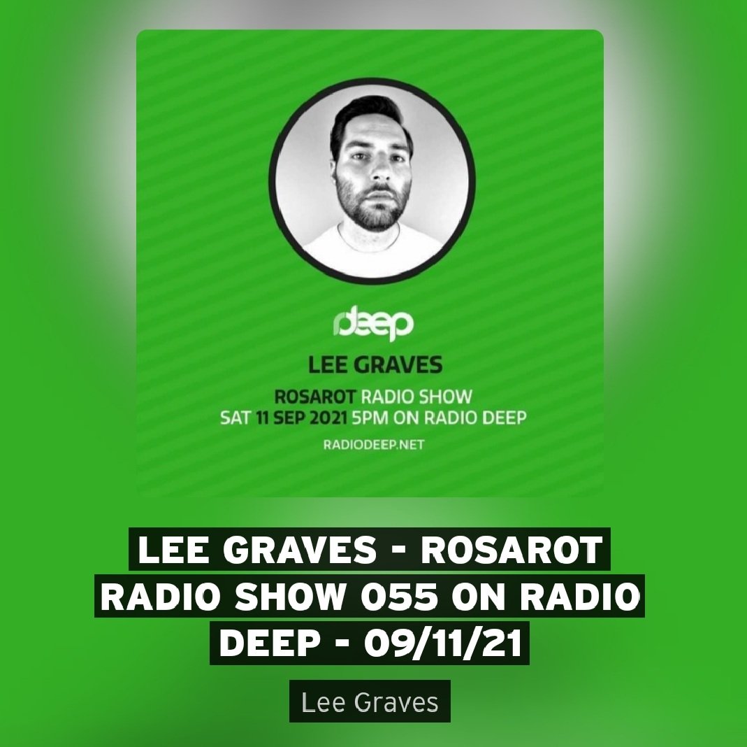 Replay of <a href="/leegravesmusic/">Lee Graves</a> for @rosarotmusic radio show 055 this past Saturday on <a href="/radiodeep_net/">Radio Deep</a> is now available to stream

soundcloud.app.goo.gl/39kSx

#housemusic #dj #dancemusic #livemix #djmix #deephouse #deephousemusic
