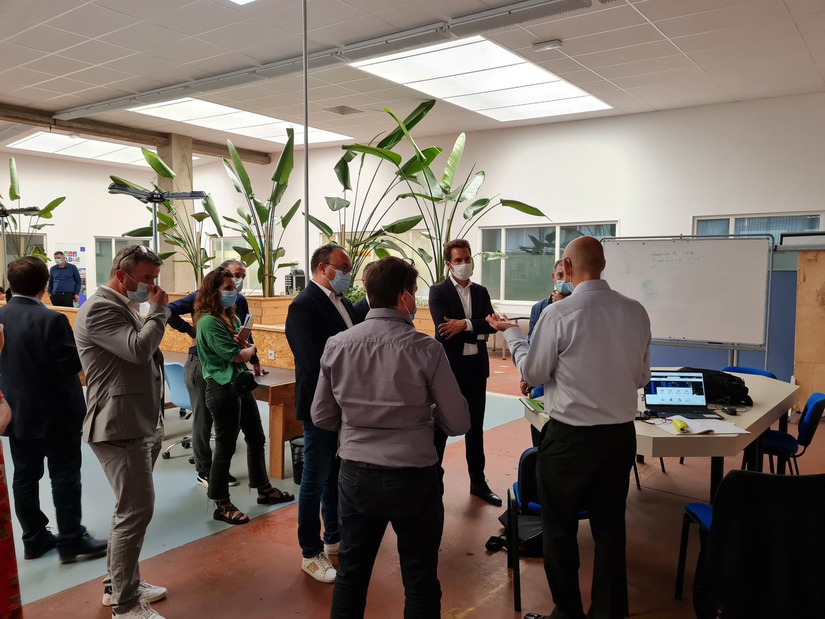 Le préfet des Hautes-Pyrénées Rodrigue Furcy visite notre écosystème et échange avec des #startups