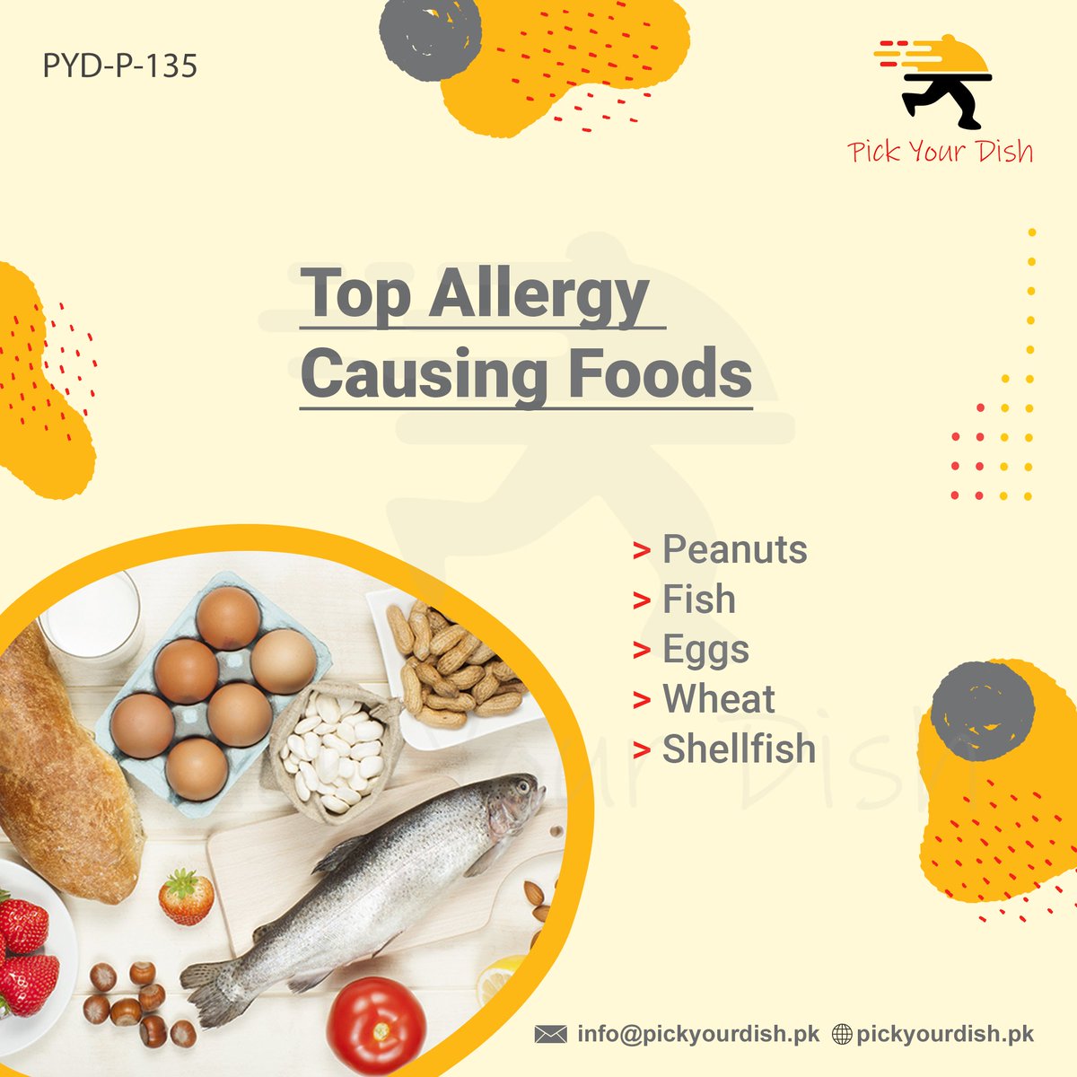 pickyourdishpk's tweet photo. Did you know that some types of food can cause allergies? Here are the ones you need to watch out for!

#food #foodies #foodiespakistan #allergies #foodfacts https://t.co/ZT0BWaYPxf