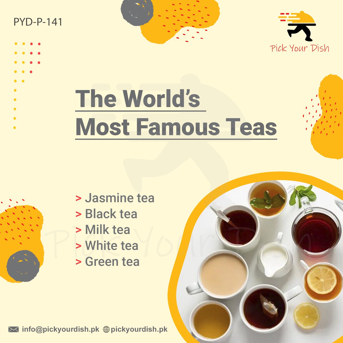 pickyourdishpk's tweet photo. There’s more to tea than just traditional recipes. Here are famous teas from around the world!

#tea #beverages #foodies #foodiespakistan https://t.co/N6PEqKPQuC