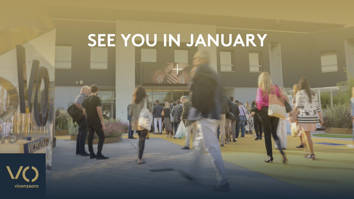 xVicenzaOro's tweet photo. Next Vicenzaoro appointment: January 21-26, 2022! See you there!

#IEGexpo #vicenzaoro #backtoVO https://t.co/NEOHQ7JnQz