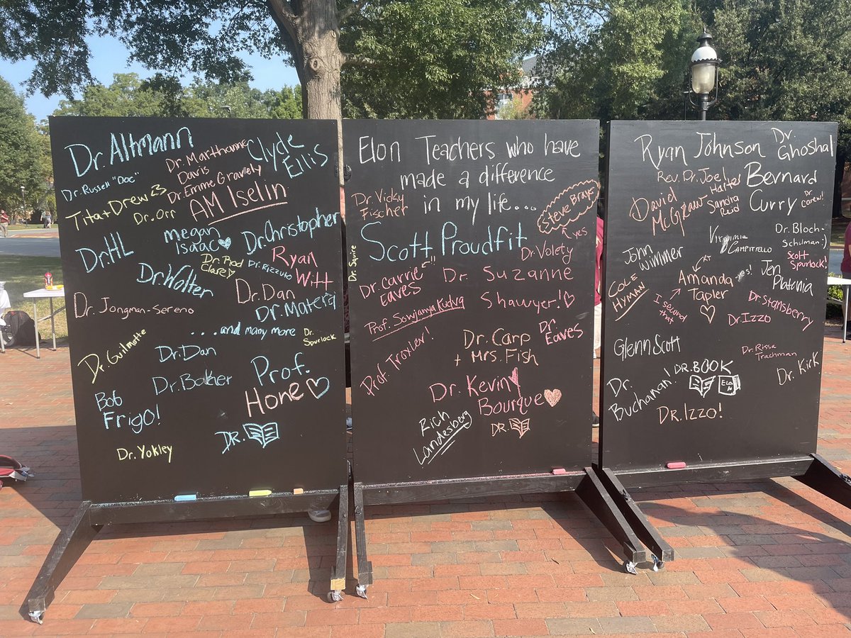 Dr. Jo Watts Williams School of Education at Elon (@elon_ed) on Twitter photo This morning at <a href="/elonuniversity/">Elon University</a>’s celebratory College Coffee, students were asked to share which Elon faculty made a difference in their life! We see many #ElonEd faculty on this board. 👏🏻 👏🏻 👏🏻 This morning at <a href="/elonuniversity/">Elon University</a>’s celebratory College Coffee, students were asked to share which Elon faculty made a difference in their life! We see many #ElonEd faculty on this board. 👏🏻 👏🏻 👏🏻