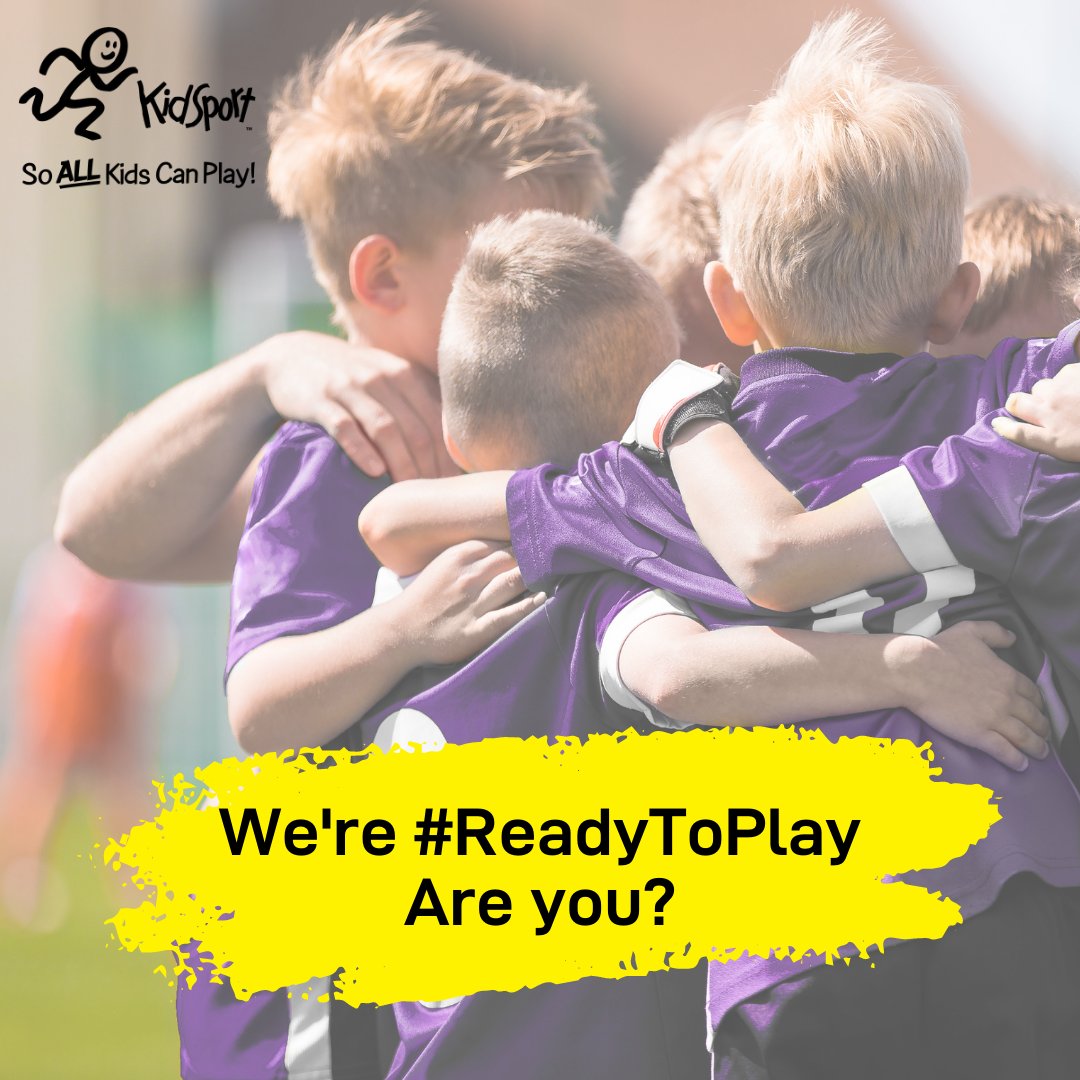 KidSport Ontario's #ReadytoPlay Campaign is all about celebrating the return to sport. We're asking sport groups, teams, &amp; individual athletes to share their excitement, joy, &amp; maybe a few tricks they’ve been practicing at home through Instagram &amp; Tik Tok. 

How to participate...
