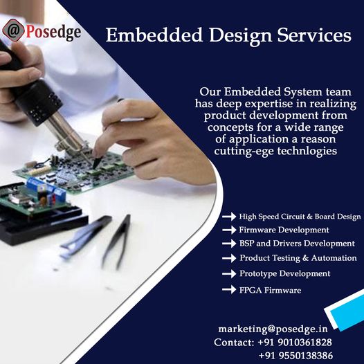PosedgeE's tweet image. Embedded Design Services We Offer
#embedded #embedded_world #Advancedembedded #embeddedengineer #arduino #iot #automotive #career #courses #internships #edtech #IT #project #python #certification #market #education #technology #course #student #training #industry #embeddedsystem