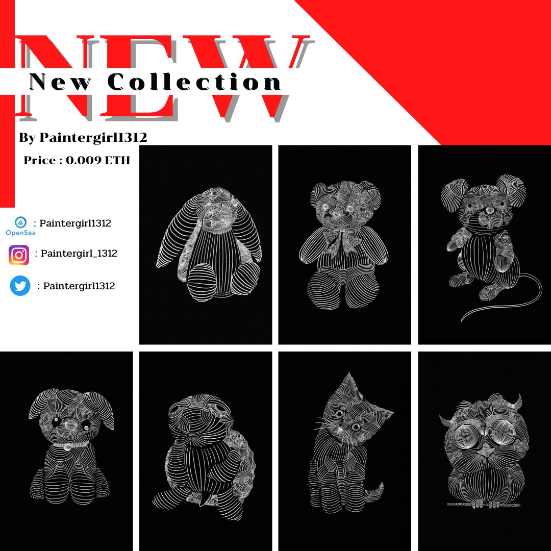 🔺🔺New drop🔺🔺Season 1 
50 Unique Characters 45 Common/4 Rare/1 Super Rare (after the season has finished, Draw a big forest and put all the SS1 characters in the forest.) opensea.io/paintergirl1312
#nftcollector #nft #NFTs #doodle #NFTXARTIST #NFTThaicommunity #nftcollectors #NFT