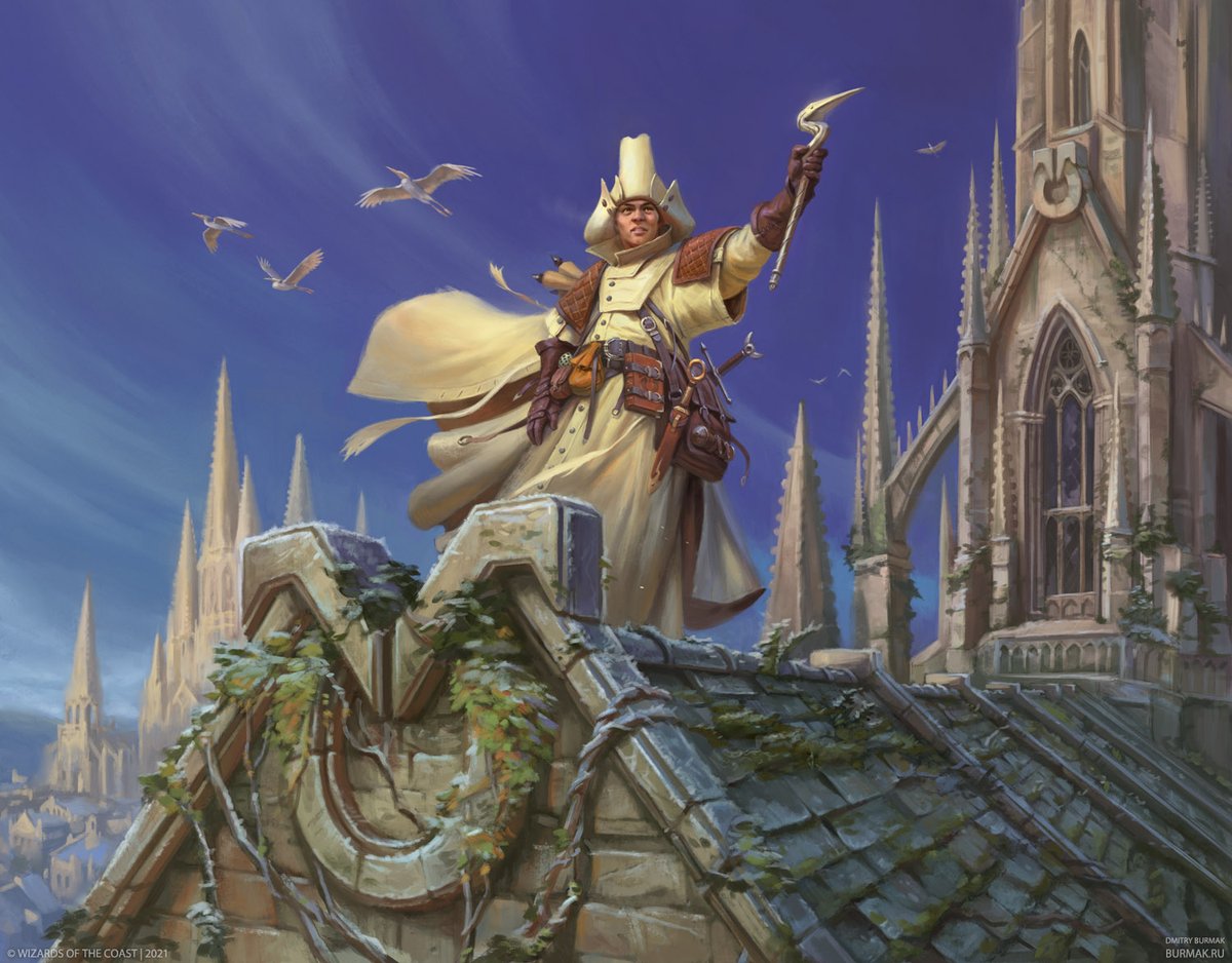 “Kyler, Sigardian Emissary” for the Innistrad: Midnight Hunt MtG Commander set.
Art Director: <a href="/ovidiocartagena/">Ovidio Cartagena</a> 
Digital

#mtgmid #mtg #mtginnistrad