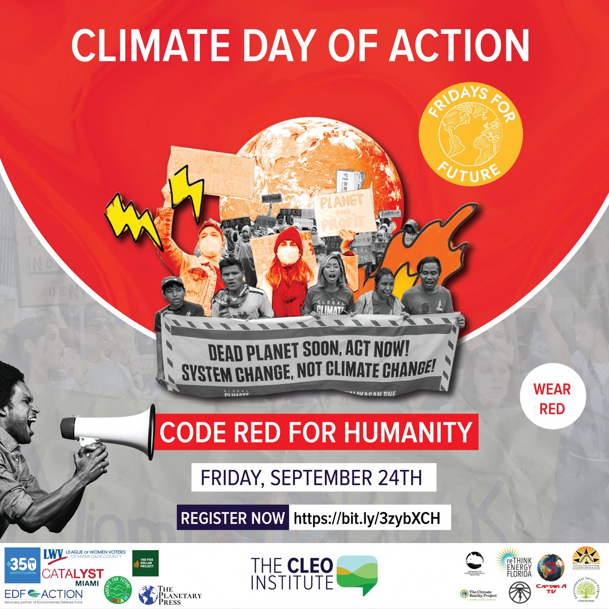 MiamiFoundation's tweet photo. Join our grant partner @CLEOInstitute on Sept. 24 for the Global Day of Climate Action! The #climatecrisis is more apparent than ever, and we need to act now! #Rage4Climate and learn more about the events here: https://t.co/e1xfN7FggI https://t.co/EXHyHKJvy1