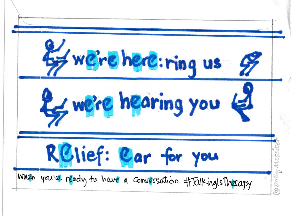 DollyMessiter's tweet photo. Relief is a cheaper alternative to therapy. Normalise talking. @ReliefHQ @OneMinuteBriefs #TalkingIsTherapy Back of the envelope... https://t.co/iG7qtDCQOh