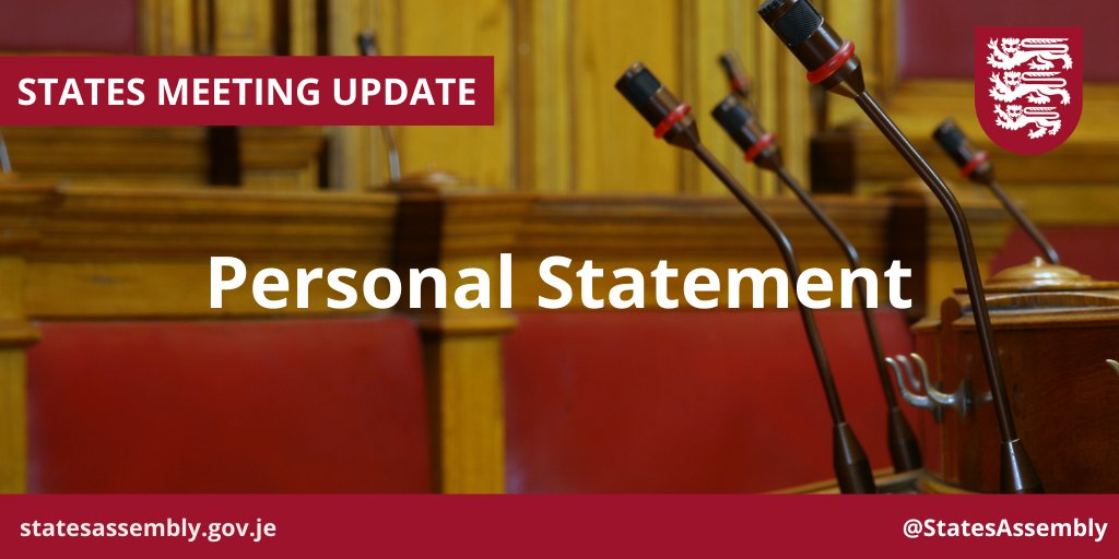 Deputy Jeremy Maçon <a href="/DeputyMacon/">Deputy Jeremy Maçon</a> has made a personal statement to the States Assembly, a copy of which can be found here 👉bit.ly/3hyXLm2
