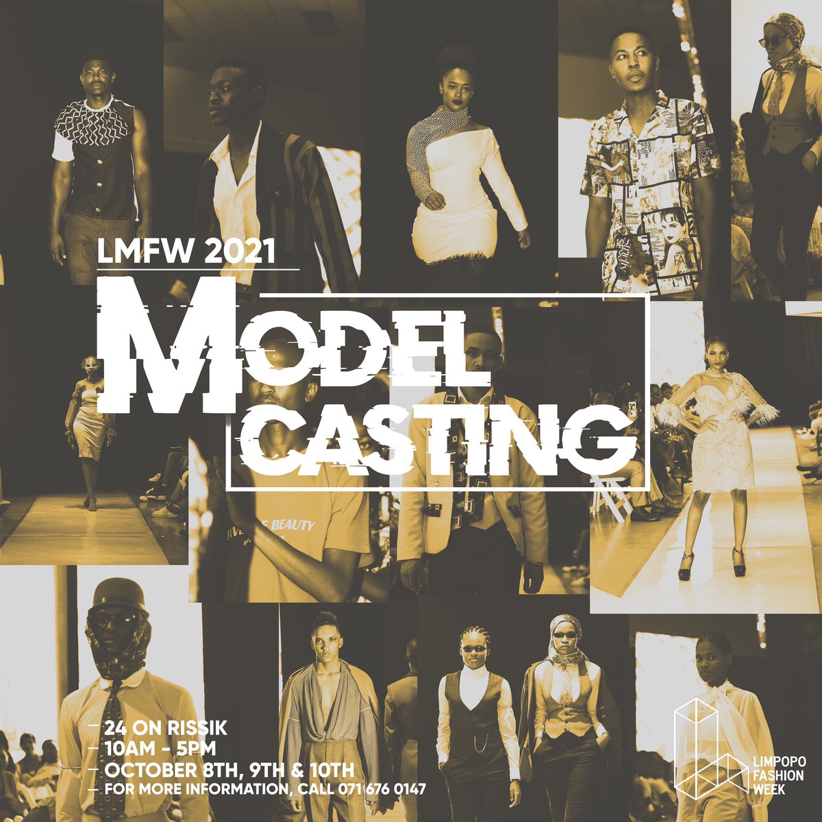 🗣PSA: MODEL CASTING CALL🗣 This is one is for you!
***please take note👉🏾
DATES: 8th, 9th &amp; 10th October 2021, for model casting.
Call the number on the poster for additional information. SEE YOU THERE!