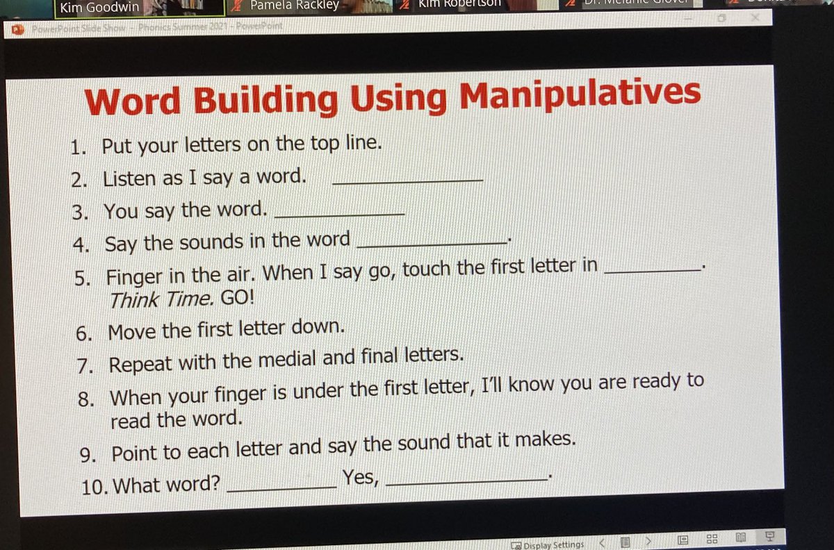 ARI Phonics Module-
Routines are needed to practice to be accurate. ⁦<a href="/Alabama_Reading/">ARI / The Alabama Reading Initiative, ALSDE</a>⁩ ⁦<a href="/Goodwin_KimG/">Kimberly Goodwin</a>⁩ ⁦<a href="/wendysclay/">Wendy Spatola Clay</a>⁩