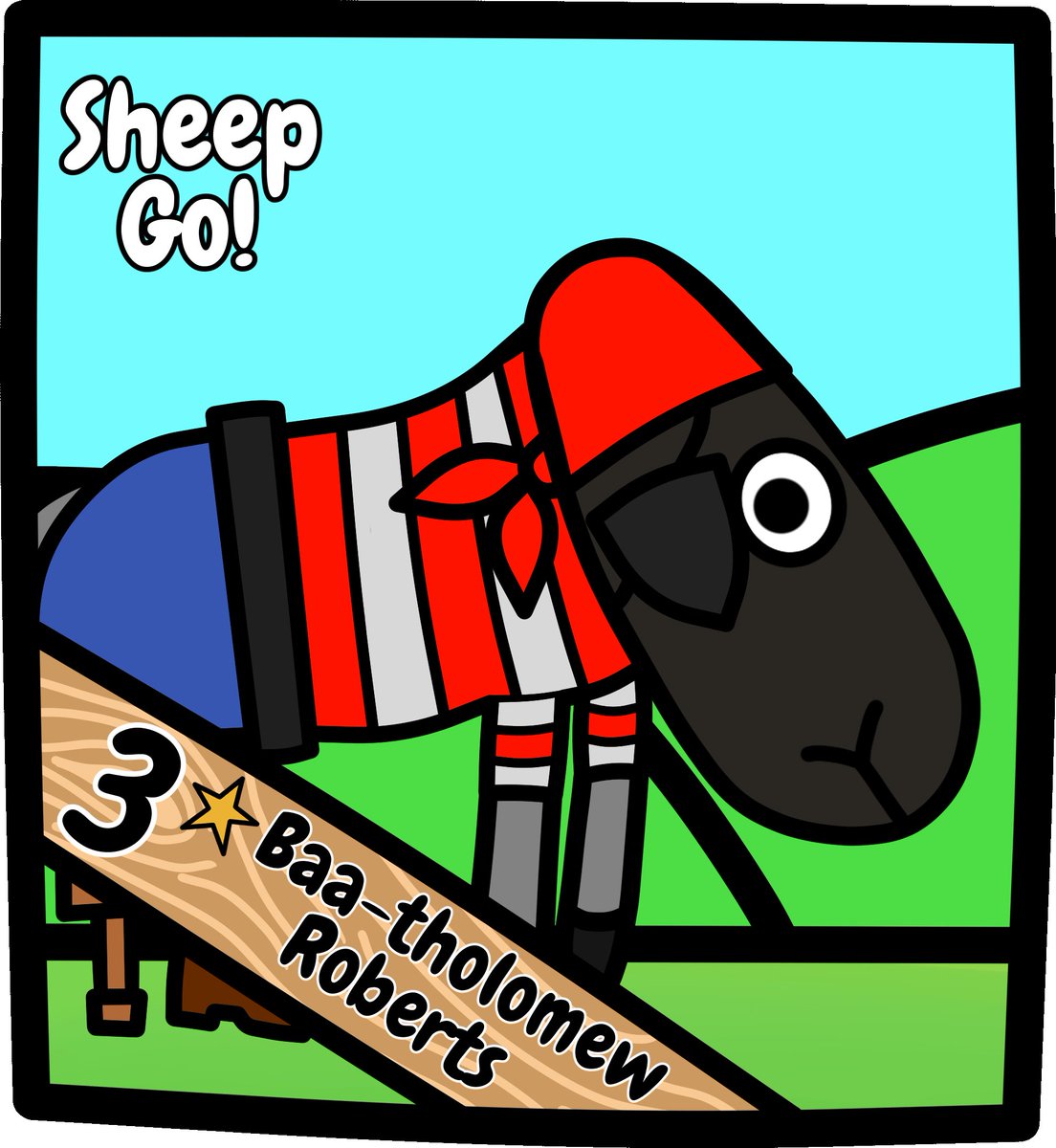 sheepgo3's tweet photo. #PiratesOfTheCaribbean filming soon, staring the new character Baa-tholomew Roberts... who also happens to be today's skin reveal! The eye patch is quite fetching.

Pre-register now! https://t.co/aSWv0wzoon

#IndieDevs #indiegames #sheepgo #sheep https://t.co/hZ29fCf7rE
