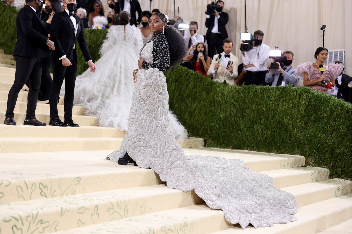 Dreams come true.💫Thank you @athleta and @area for my custom dress for the #MetGala! As a young girl, I never dreamt I'd be here. To celebrate, Athleta is donating $50,000 to The #PowerOfShe Fund to empower women and girls. This is for you, girls! #AthletaPartner #MetInAmerica