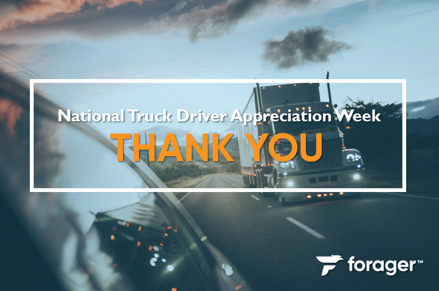 ForagerSCS's tweet image. Happy National Truck Driver Appreciation Week! Thank you to all the dedicated #truckdrivers who keep our supply chains running day in and day out. #NTDAW2021