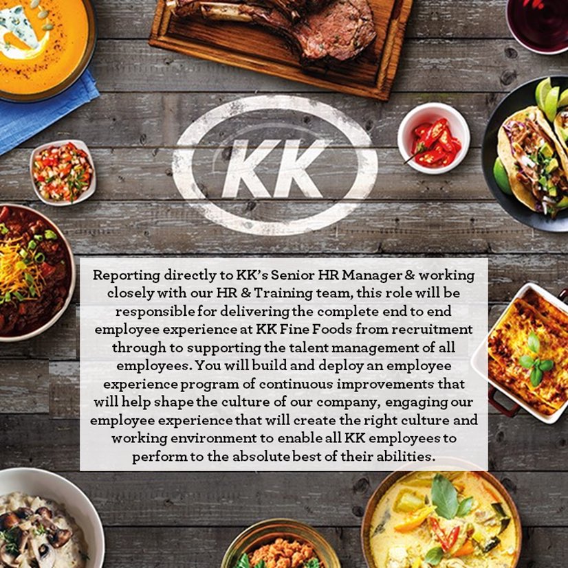 🌟 EXCITING NEW ROLE! 🌟
We are recruiting for an experienced Recruitment &amp; Employee Engagement Controller to join our team. For full job description and further details please contact Karen Conway - KarenConway@kkfinefoods.com