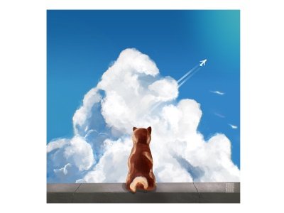 Shiba always faithfully waiting for it