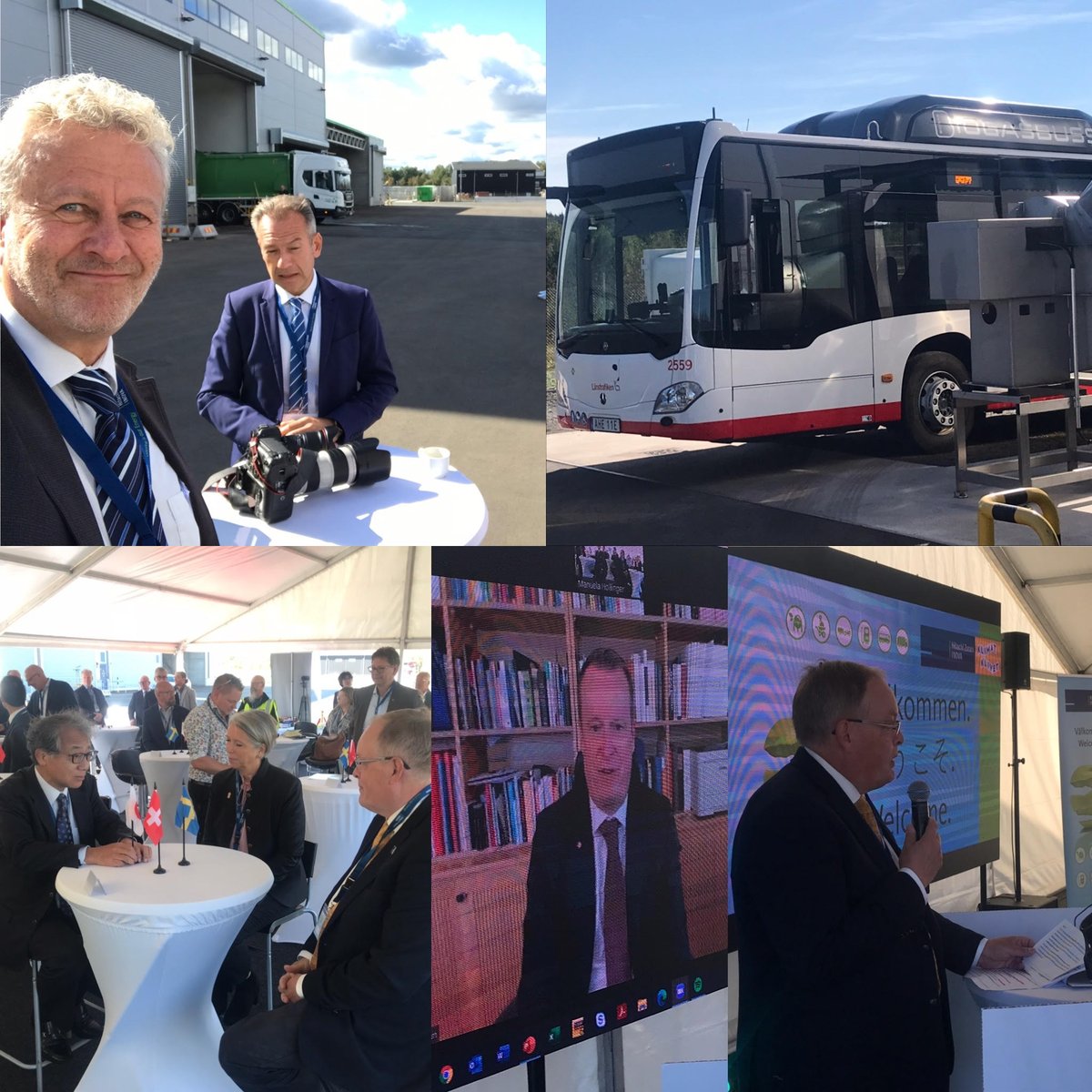 Thanks to Energy Minister <a href="/Ygeman/">Anders Ygeman</a>, Ambassador <a href="/japanisverige/">Japans Ambassadör i Sverige</a>, Governor #HelenaJonsson &amp; General Director at <a href="/naturvardsverk/">Naturvårdsverket</a> @Bjorn_Risinger for your speeches a at todays inauguration 🎈🥂of the new #HitachiZosenInova #Biogas ♻ production plant in #Jönköping 👍