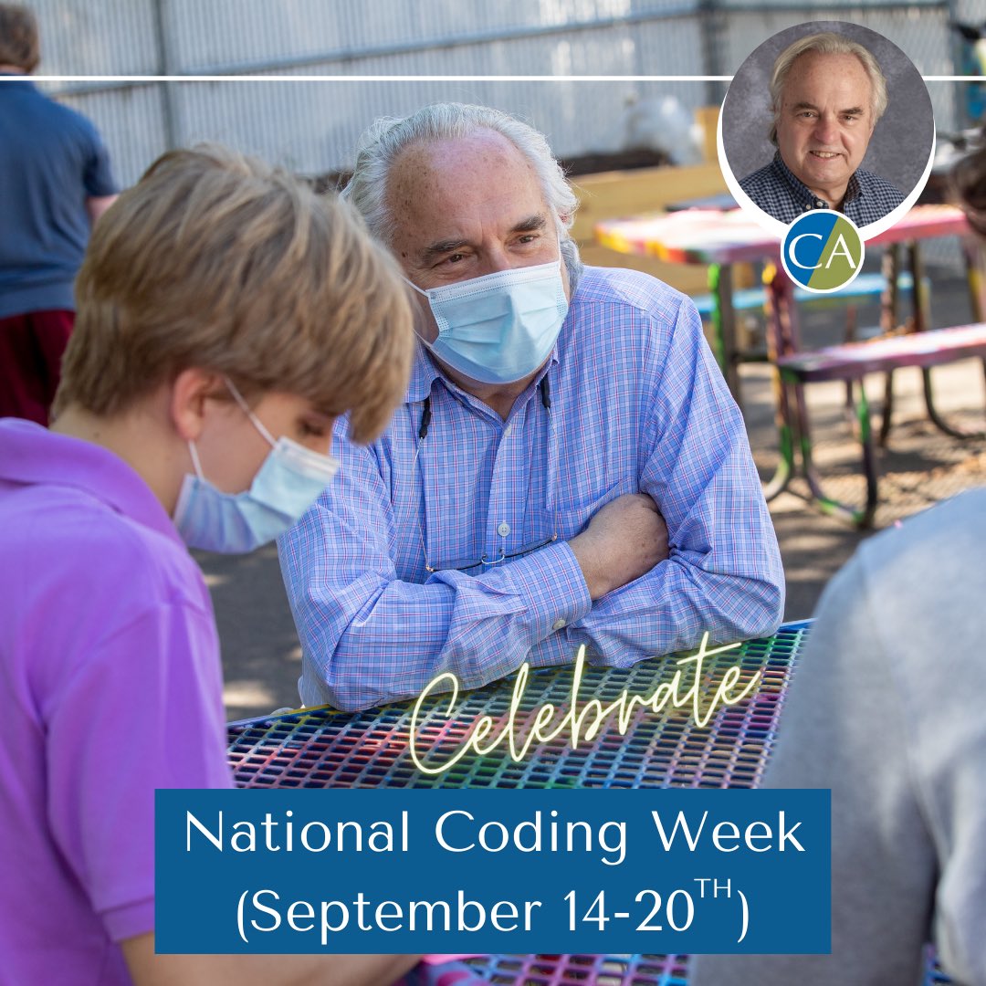 CACougars's tweet image. It’s ‘National Coding Week’ —check out our Instagram with Tips &amp;amp; Tricks from our very own, Mr. Weimar (Computer Science and Programming Instructor, All Divisions)! 

#NationalCodingWeek #nationalcoding #studentcoders #adhd #2e #caempowers #engineering #GirlsInSTEM #alexandria