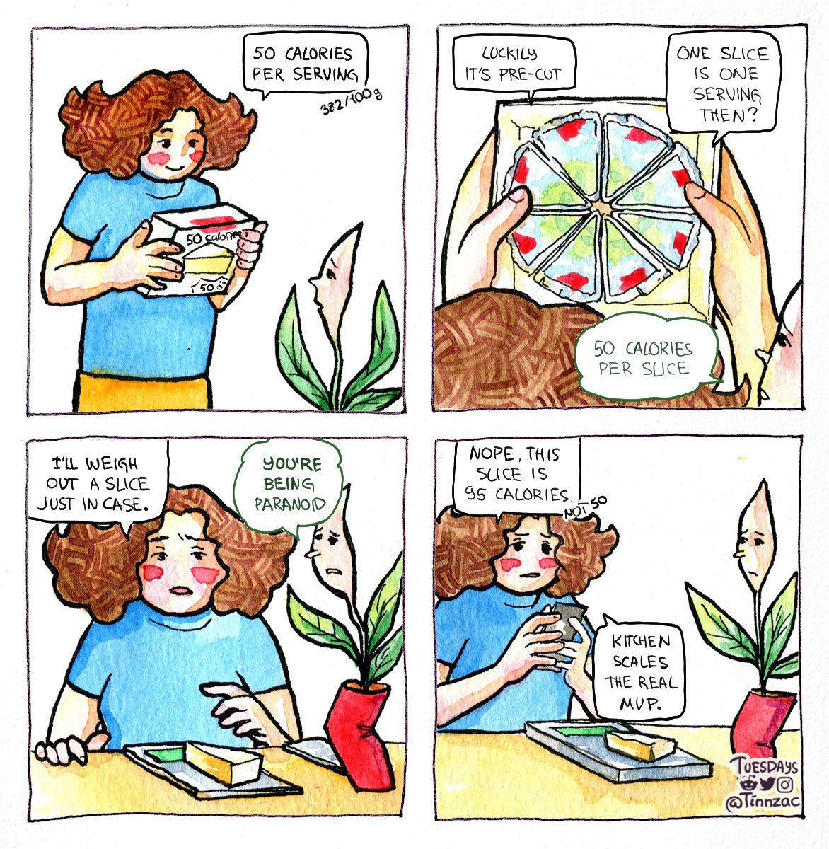tinnzac's tweet photo. Them serving sizes… #watercolorcomic #cico #weightloss https://t.co/mAZVBJijzn